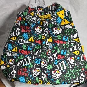 Spamton Deltarune Fangamer Colorful Graphic Print Shirt XL